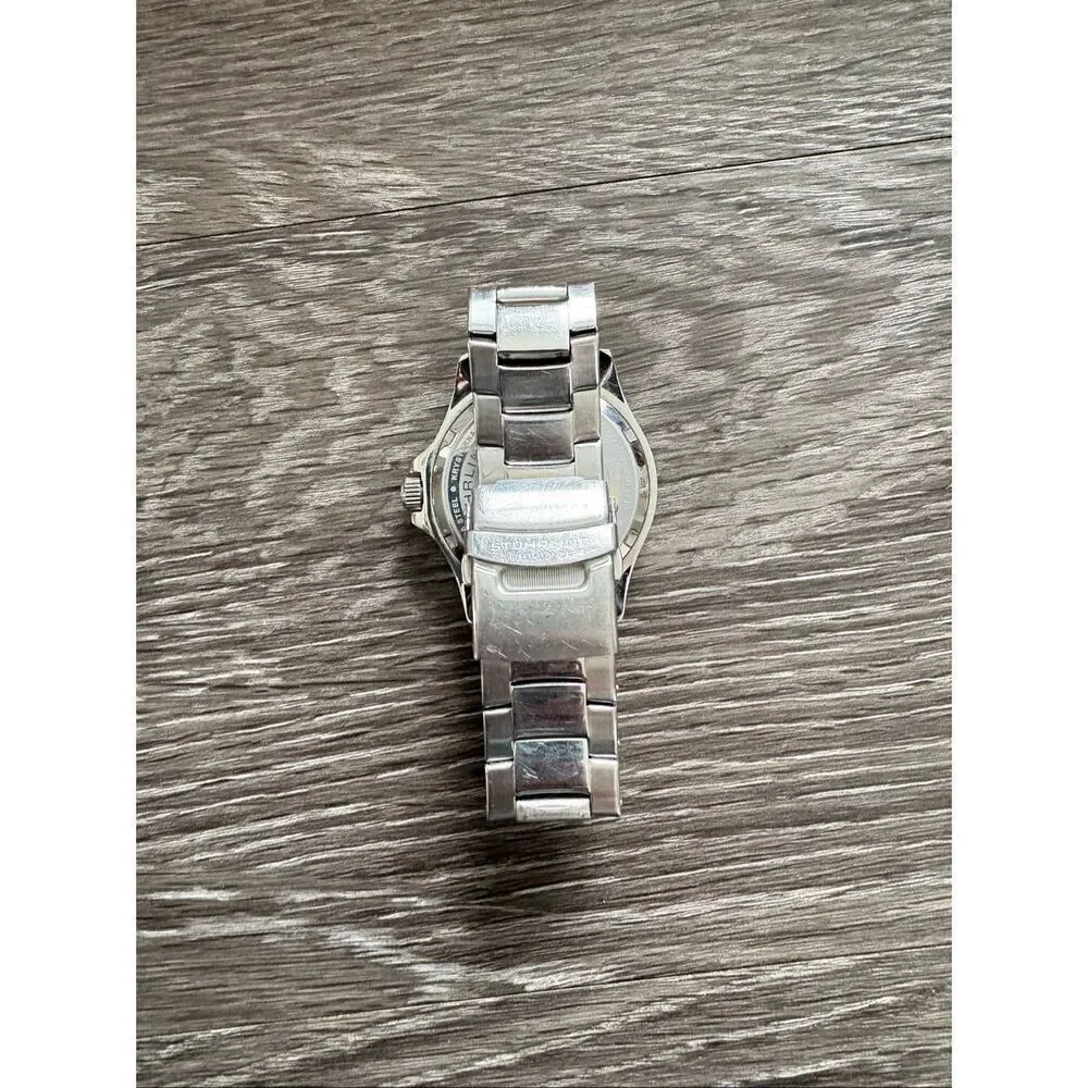 Stührling Regatta Champion Swiss Quartz Men’s Watch In Silver & Blue